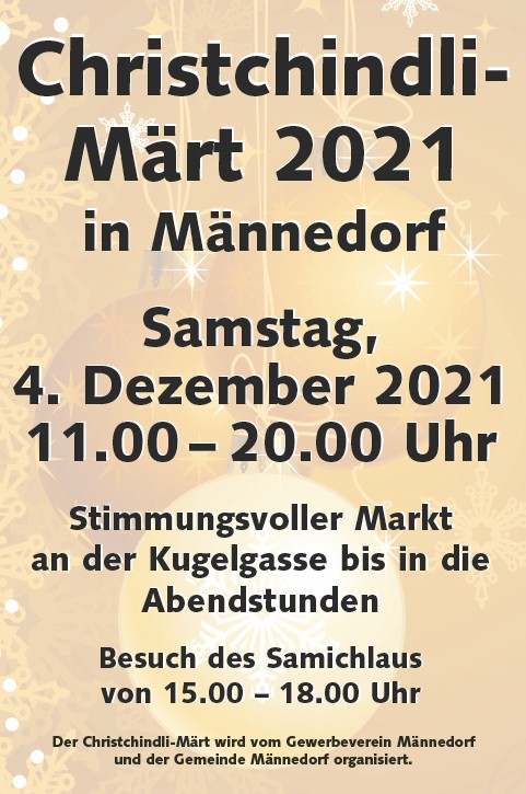 Christchindlimärt Männedorf 2021
